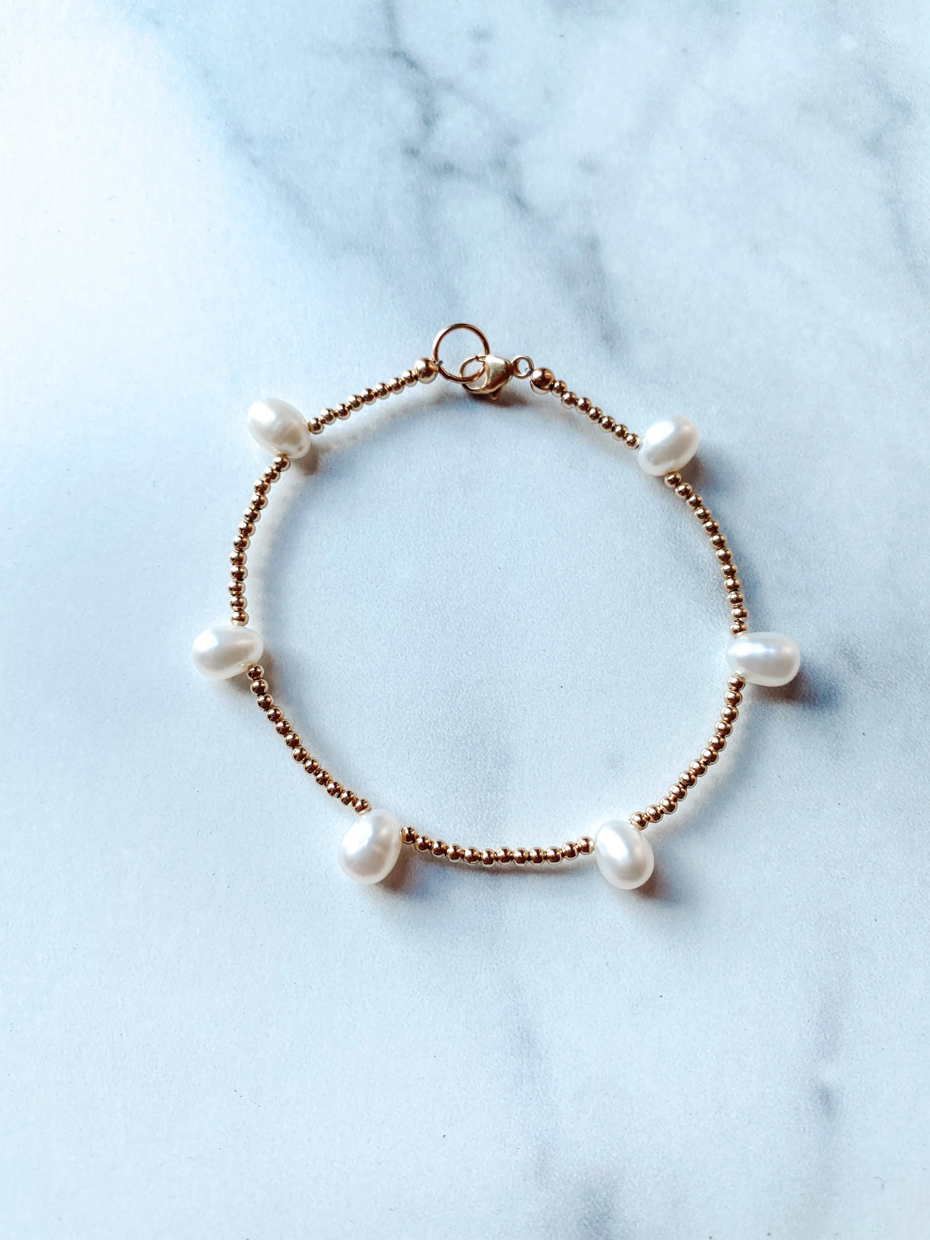 West Coast Pearl Gold Bracelet