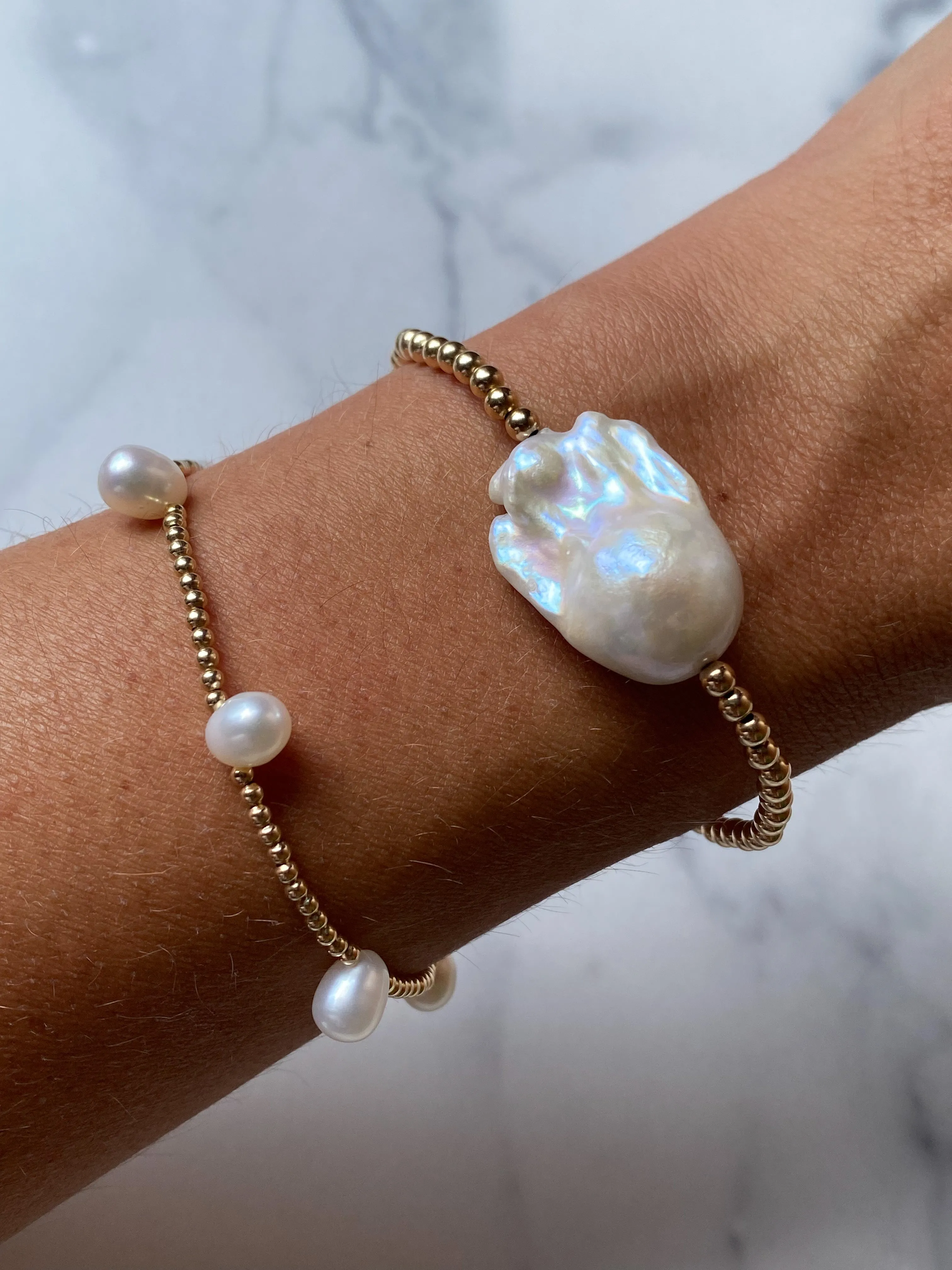 West Coast Pearl Gold Bracelet