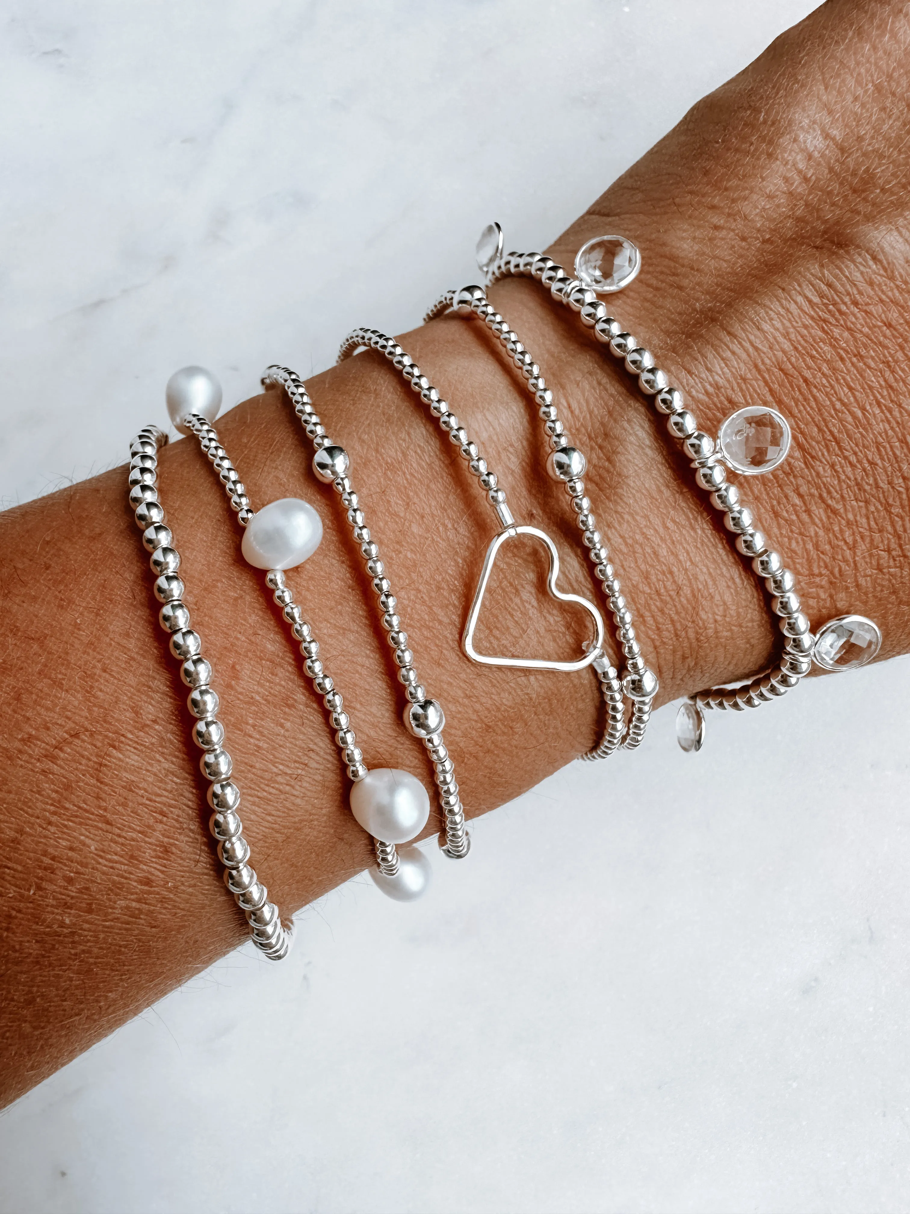 West Coast Pearl Silver Bracelet