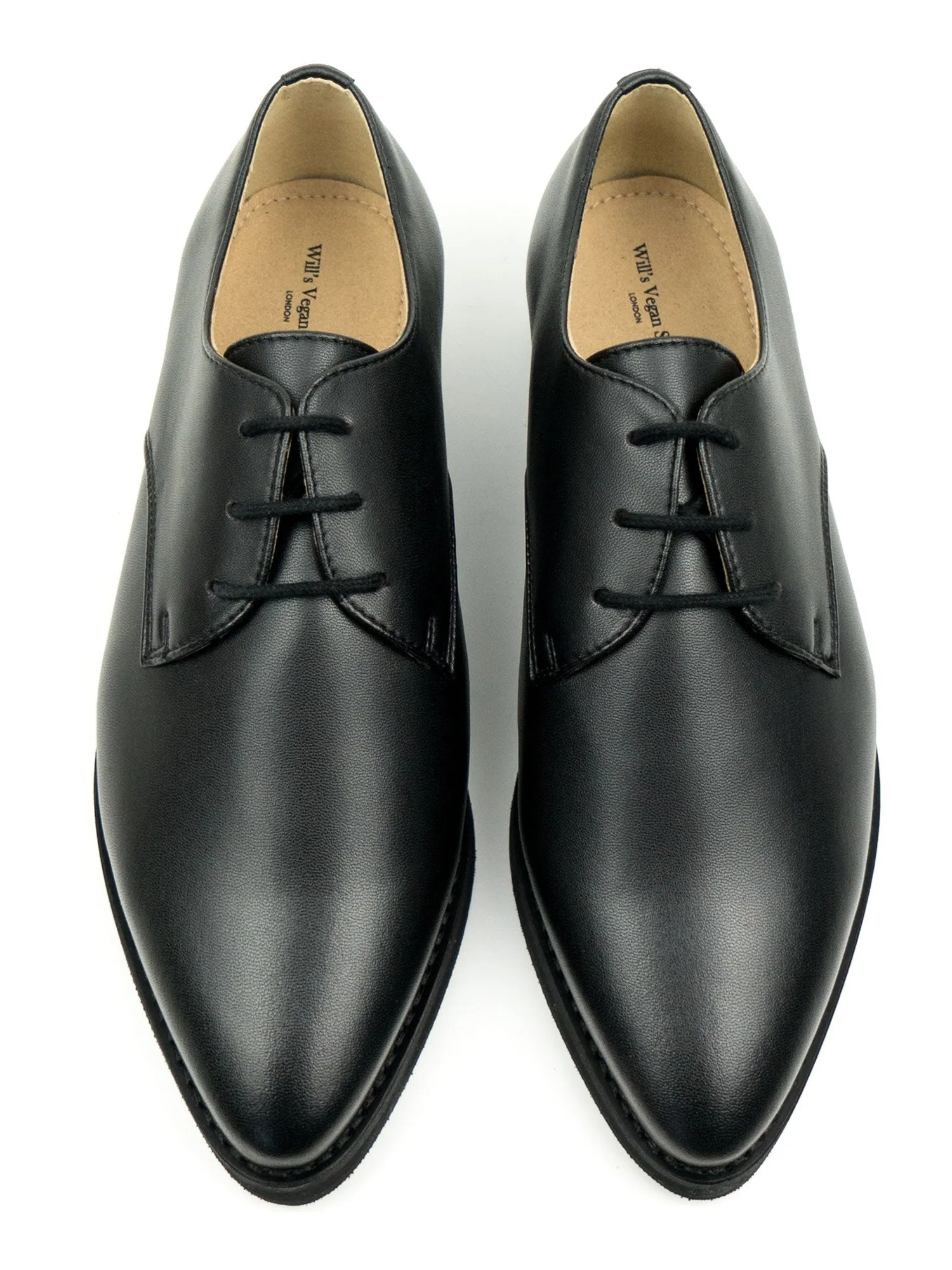 Will's Vegan Store Point Toe Derbys