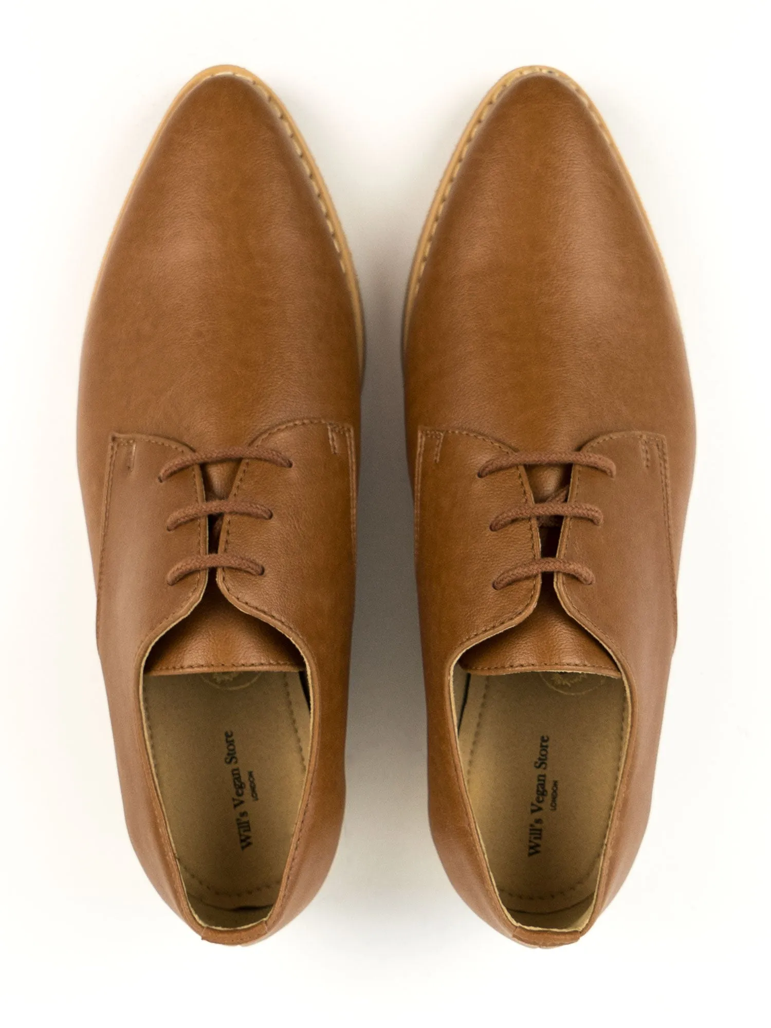 Will's Vegan Store Point Toe Derbys