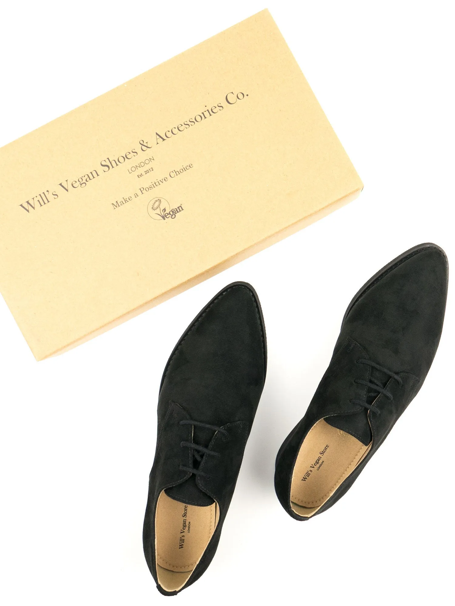 Will's Vegan Store Point Toe Derbys