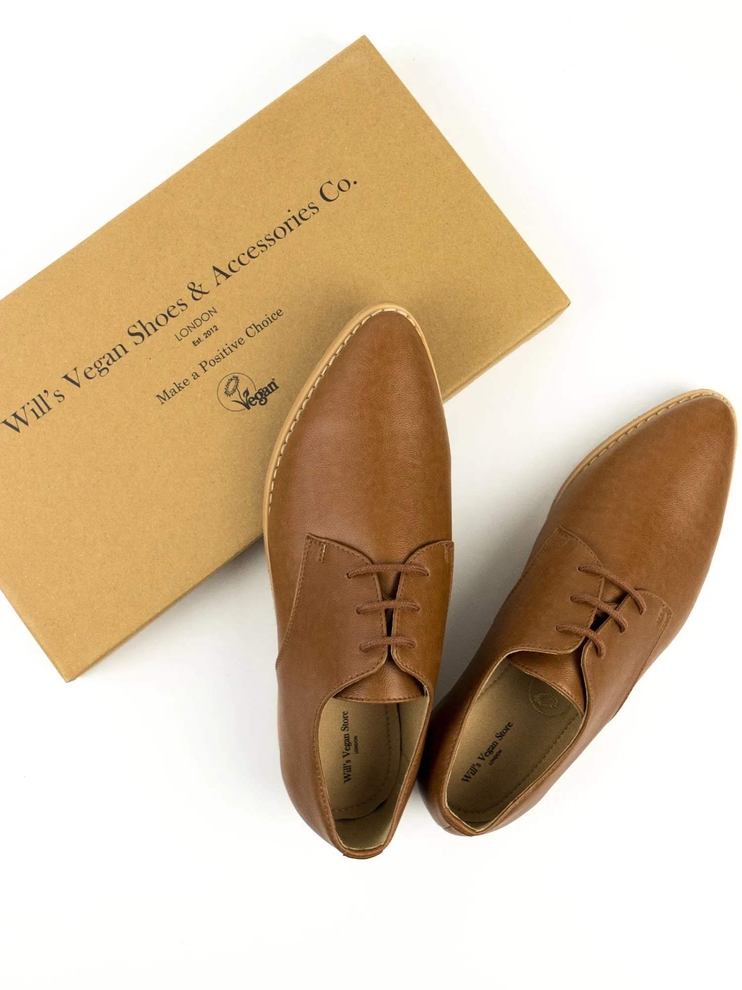 Will's Vegan Store Point Toe Derbys