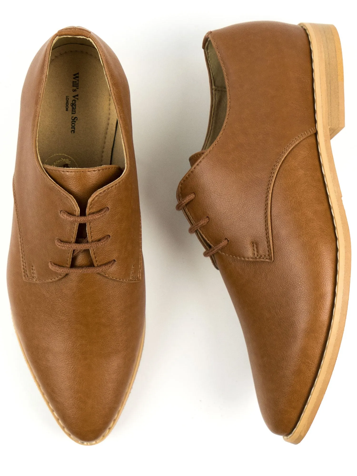 Will's Vegan Store Point Toe Derbys