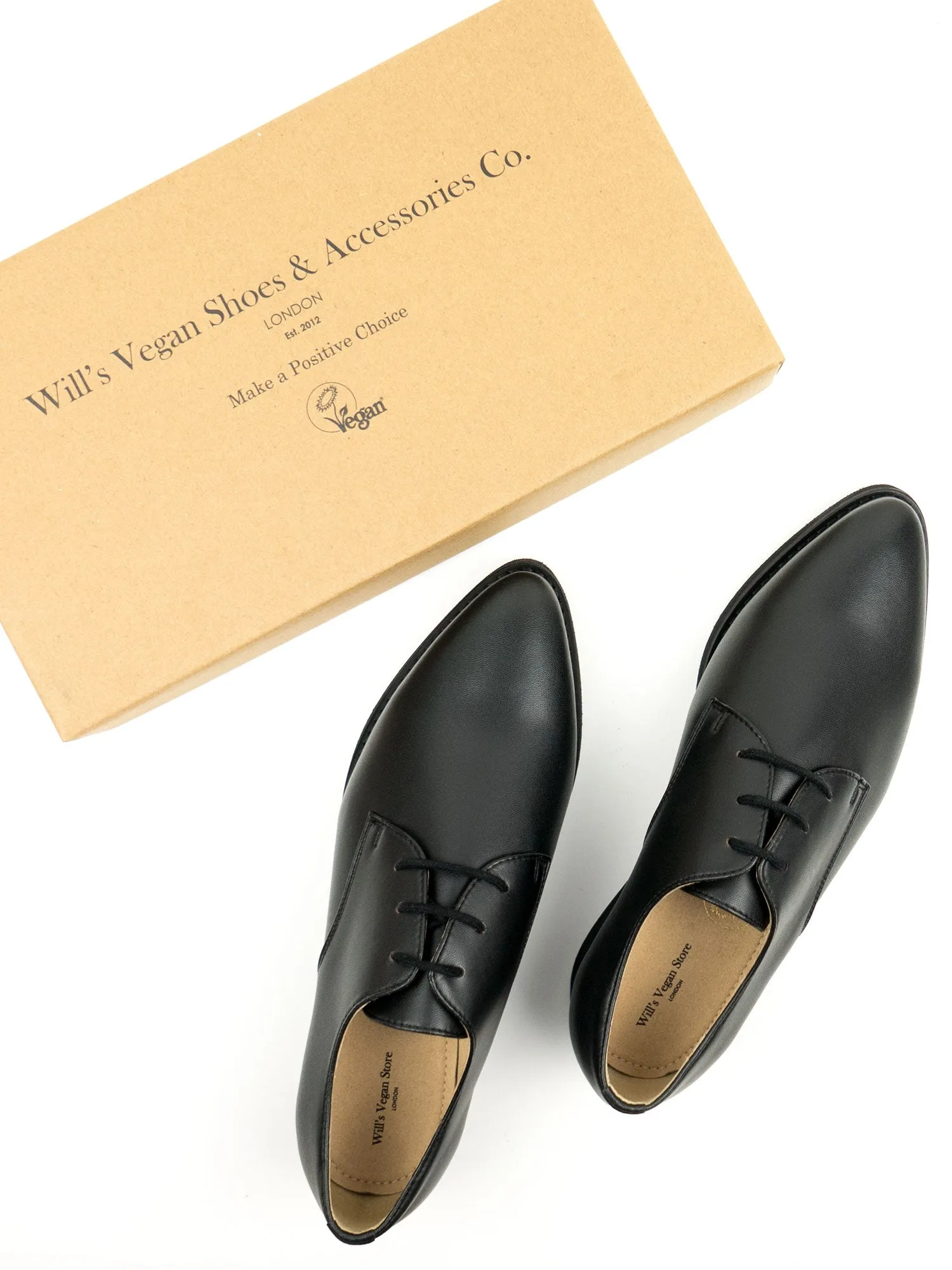 Will's Vegan Store Point Toe Derbys