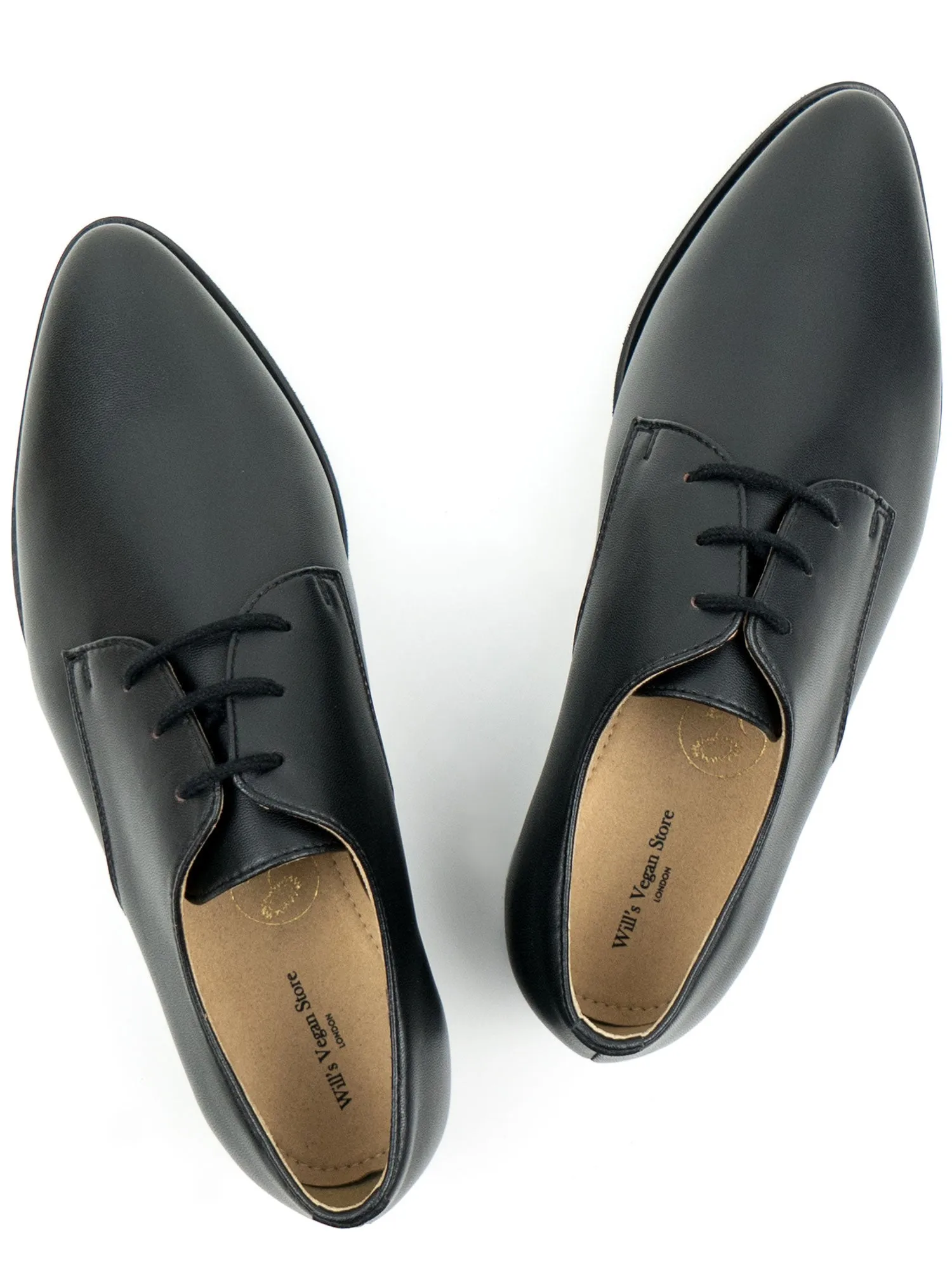 Will's Vegan Store Point Toe Derbys