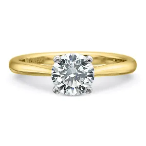 Yellow Gold Diamond Solitaire Ring