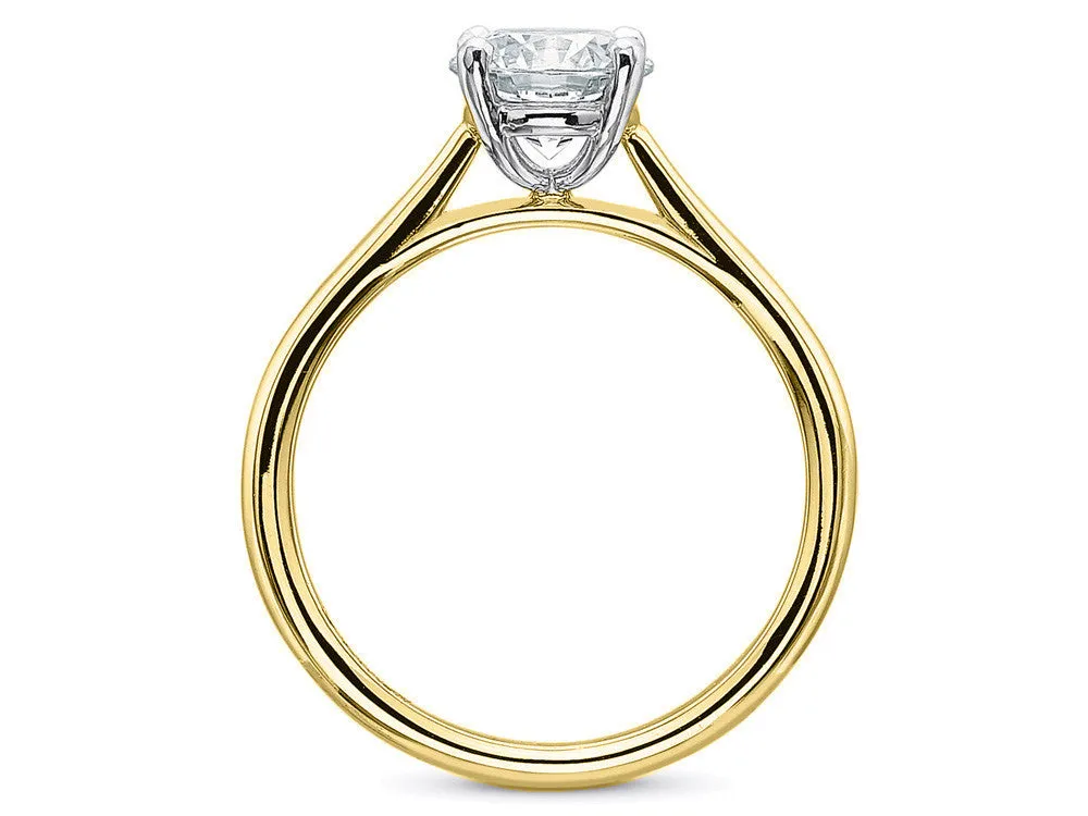 Yellow Gold Diamond Solitaire Ring