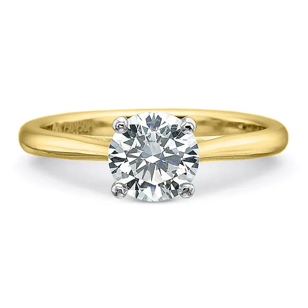 Yellow Gold Diamond Solitaire Ring